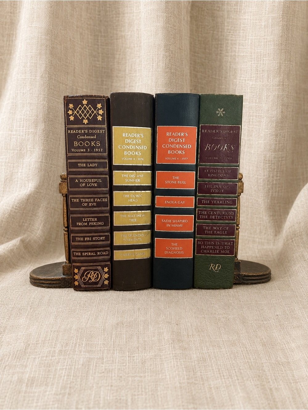 Set of 4 Vintage Reader’s Digest Books | Mid-Century Decorative Hardcovers